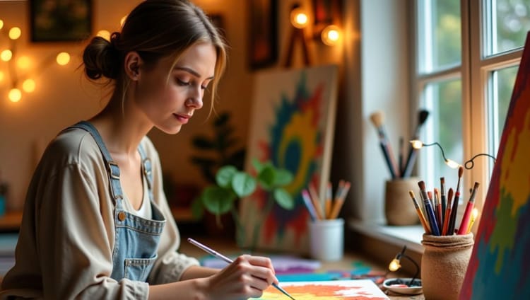 Art as a path to mental wellness, featuring stress relief, emotional growth, and creativity for improved well-being.